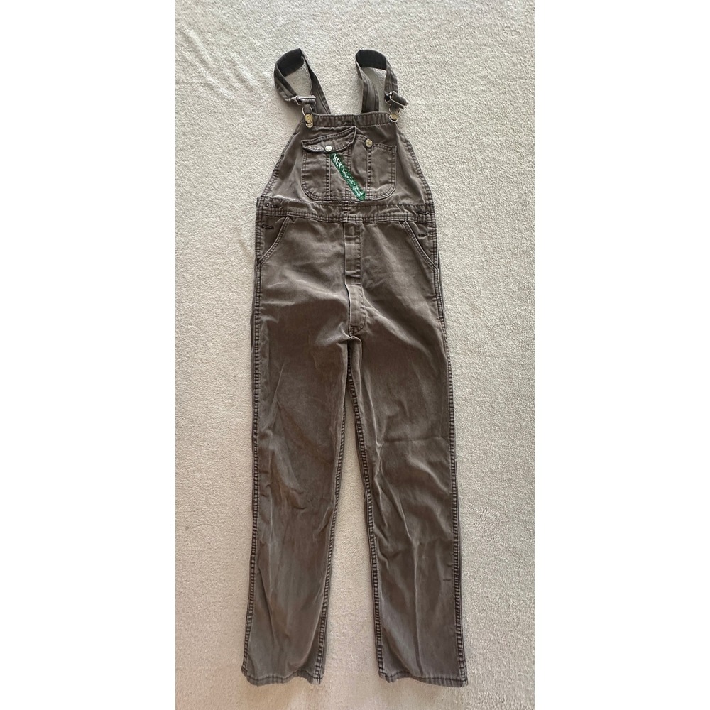 Key Imperial Aristocrat of Overalls Brown Cotton Canvas Bib Overalls Mens 32x28